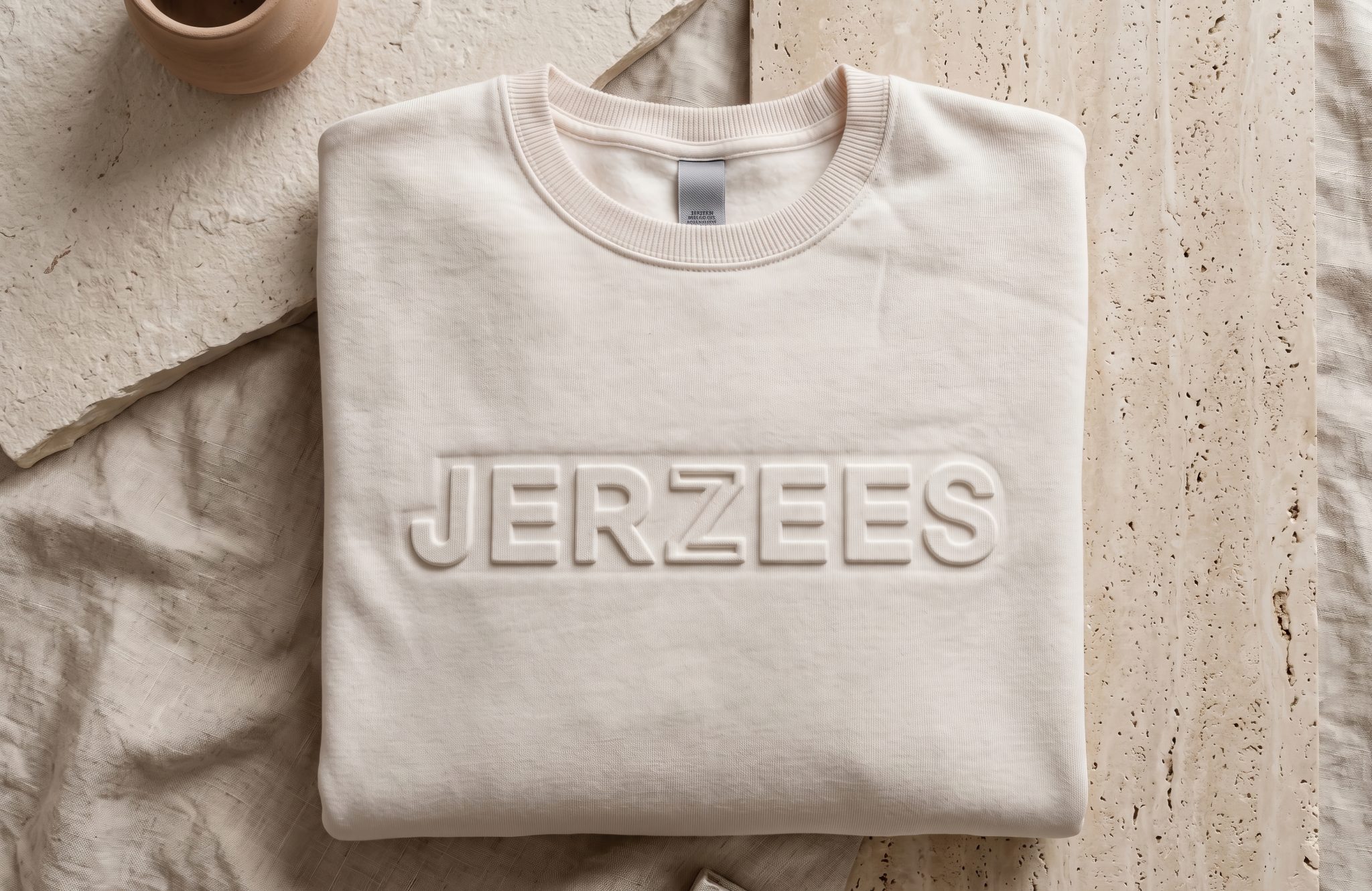 3D Prägedruck auf Jerzees Sweatshirt